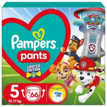 Пелени гащички Pampers GPP S5 Paw Patrol 12-17 кг  66 бр