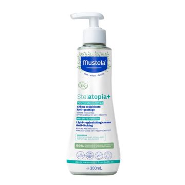 Mustela Stelatopia+ Липидовъзстановяващ крем за много суха до атопична кожа 300 мл