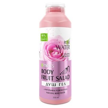 Agiva Fruit Salad Натурален душ гел за тяло с розова вода 330 мл