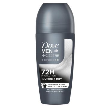 Dove Men+Care Advanced Invisible Dry Дезодорант рол он против изпотяване за мъже 50 мл