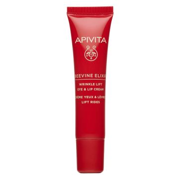 Apivita Beevine Elixir Коригиращ бръчките и стягащ крем за околоочен контур и устни 15 мл