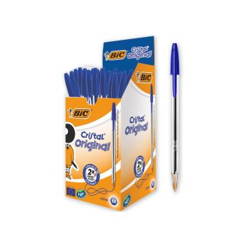 BIC Химикали Cristal Medium, Син, 50 бр