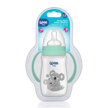 WEE BABY Classic Plus Шише с широк биберон с дръжки Safari 250 мл