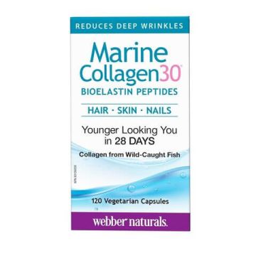 Webber Naturals Collagen30 Морски колаген с био еластинови пептиди 120 капсули