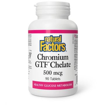 Natural Factors Хром GTF Хелат 500 µg 90 таблетки