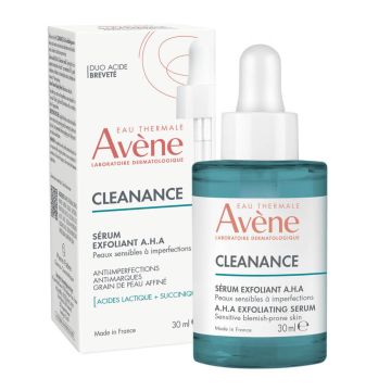 Avene Cleanance A.H.A Ексфолиращ серум за лице 30 мл