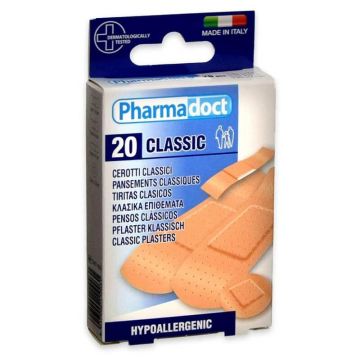 Pharmadoct Classic Водоустойчив пластир 4 размера х 20 броя