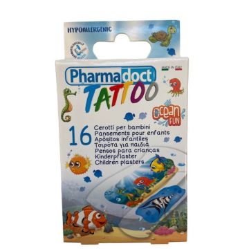 Pharmadoct Kids Tatto Детски пластири татуировка океан х 16 броя