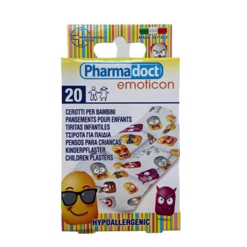 Pharmadoct Kids Детски пластири с емоджи х 20 броя