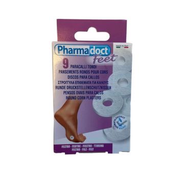 Pharmadoct Feet Кръгли подложки филц х 9 броя