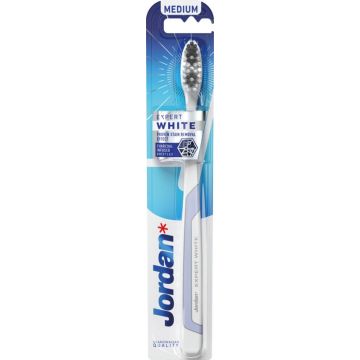 Jordan Expert White Medium Избелваща четка за зъби
