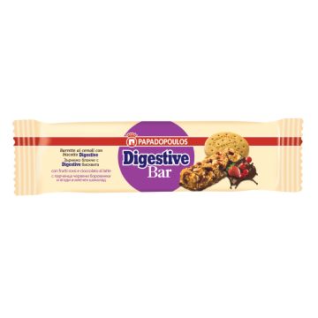 Papadopoulos Digestive Бар с червени плодове и шоколад 28 г 