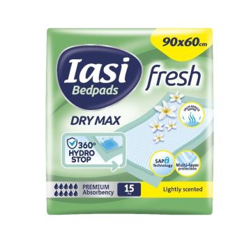 IASI Fresh Абсорбиращи чаршафи XL 60/90 см 15 бр