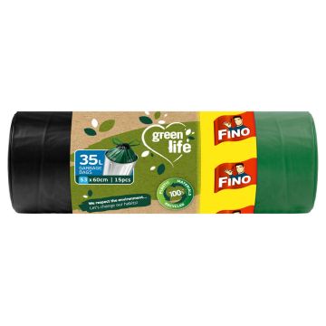 Fino Green Life Perfect Close Торби за смет с връзки 35 л 15 бр.