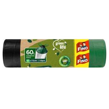 Fino Green Life Perfect Close Торби за смет с връзки 60 л 10 бр.