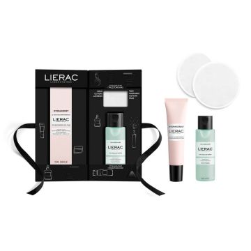Lierac Cleanser Мицеларна вода 50 мл + Lierac Hydragenist Рехидратиращ Околоочен гел 15 мл + 2 бр памучни тампони Комплект
