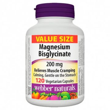 Webber Naturals Magnesium Магнезий  200 мг 120 V капсули
