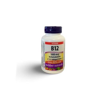 Webber Naturals В12 1000 мг х 80 сублингвални таблетки