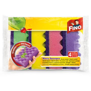 Fino Вълнисти домакински гъби 4 бр