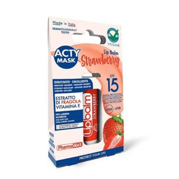 Pharmadoct Acty Mask Балсам за устни SPF15 Ягода 5.7 мл
