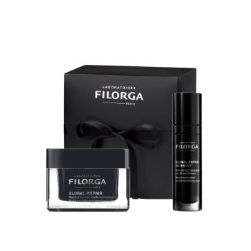 Filorga Global-Repair Мулти-ревитализиращ подхранващ балсам 50 мл + Filorga Global-Repair Intensive Възстановяващ Мулти-ревитилизиращ серум 30 мл Комплект