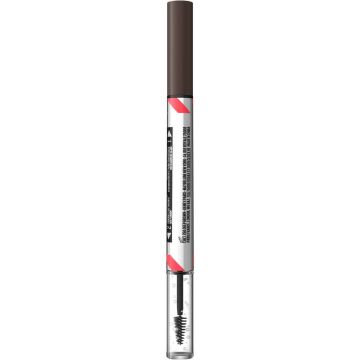 Maybelline Build-A-Brow Молив и гел за вежди 2в1, цвят 260 Deep Brown