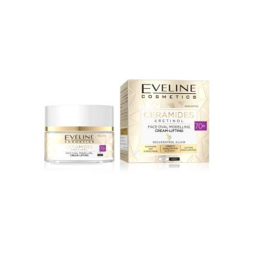 Eveline Ceramides & Retinol Моделиращ дневен и нощен крем за лице 70+ 50 мл