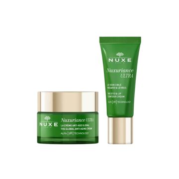 Nuxe Nuxuriance Ultra Противостареещ крем за лице с глобално действие 50 мл + Nuxe Nuxuriance Ultra Противостареещ крем за околоочен контур и устни 15 мл Комплект