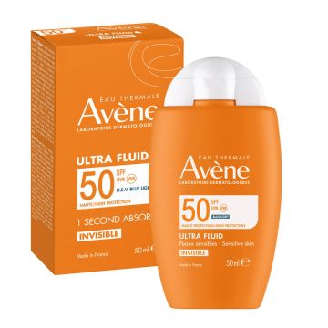 Avene Слънцезащитен Ултра флуид за лице SPF50+ 50 мл