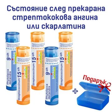 Boiron Състояние след прекарана стрeптококова ангина или скарлатина Комплект