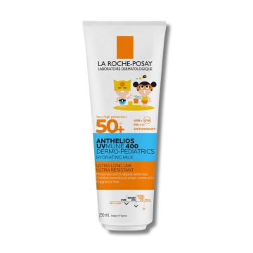 La Roche-Posay Anthelios UVMune 400 Dermo-Pediatrics Хидратиращо слънцезащитно мляко за лице и тяло за деца SPF50+ 250 мл
