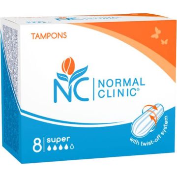 Normal Clinic Super Дамски тампони 4 капки х 8 броя