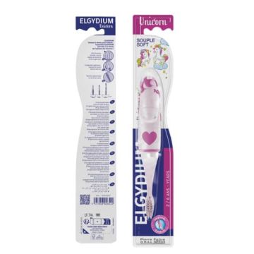 Elgydium Kids Детска четка за зъби еднорог 2-6 години