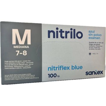 Nitriflex Еднократни нестерилни ръкавици без латекс и пудра Размер М x100 бр