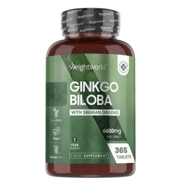 Weight World Гинко билоба + Сибирски женшен х 365 таблетки 