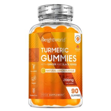 Weight World Куркума с Джинджифил и Черен пипер Гъми х 90 желирани таблетки 