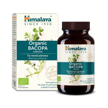 Himalaya Organic Bacopa за подпомагане на когнитивната функция х 60 таблетки