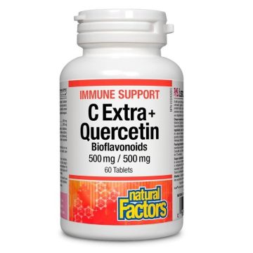 Natural Factors Immune Support C Extra + Quercetin Bioflavonoids За силен имунитет x 60 капсули