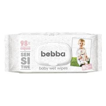 Bebba Sensitive Мокри кърпички 98% вода 80 бр