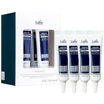 La'dor Keratin Power Glue Ампула-серум за коса 4 x 15 г