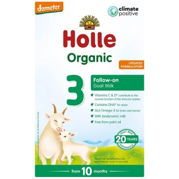 Holle 3 Био козе мляко за подрастващи 10+ месеца 400 г
