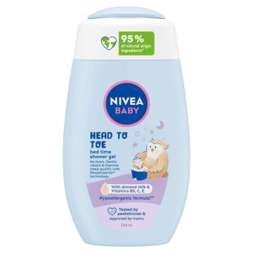 Nivea Baby Bed Time Душ гел 2в1 за коса и тяло 200 мл