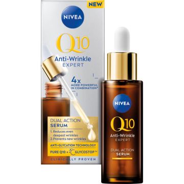 Nivea Q10 Anti-Wrinkle Expert Серум против бръчки с двойно действие 30 мл