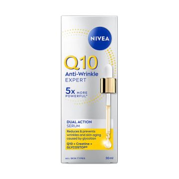 Nivea Q10 Anti-Wrinkle Expert Серум против бръчки с двойно действие 30 мл