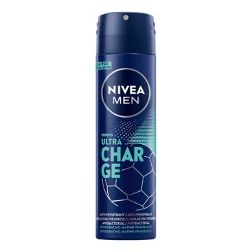 Nivea Men Ultra Charge Дезодорант против изпотяване за мъже 150 мл