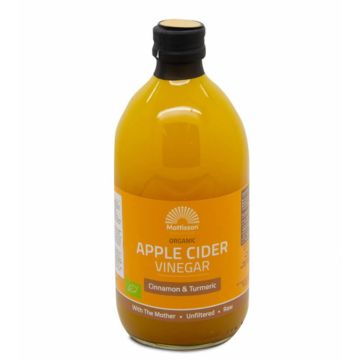 Mattisson Ябълков оцет с канела и куркума Органик 500 ml