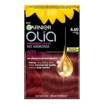 Garnier Olia Трайна безамонячна боя за коса 6.60 Intense Red
