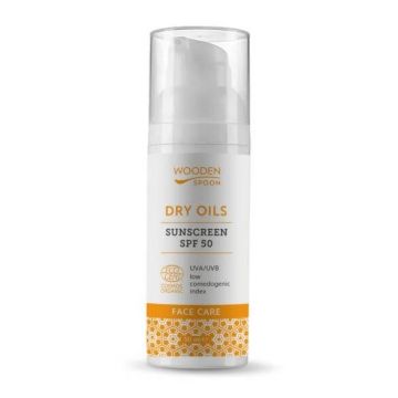 Wooden Spoon Dry Oils Слънцезащитен лосион за лице SPF50 50 мл 