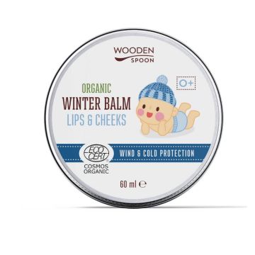 Wooden Spoon Био бебешки зимен балсам за бузи и устни 60 мл 