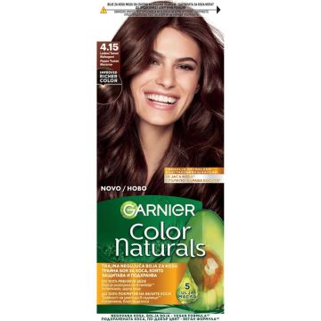 Garnier Color Naturals Трайна боя за коса, 4.15 Леден тъмен махагон